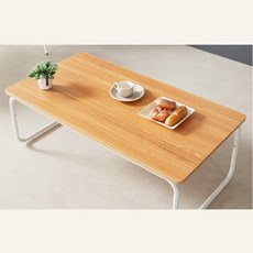 거실 좌식 심플한 원목 라면밥상 탁자 티테이블48x120 모던거실테이블 인테리어탁자, 화이트