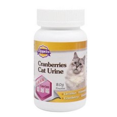吉沛思 貓用蔓越莓保健粉 80g 卵磷脂 維生素 葡萄糖配方, 1個, 蔓越莓貓咪泌尿保健顆粒 80g