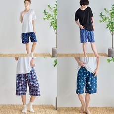 우일인견 국내산 인견 100 여름 시원한 잠옷 인견 파자마 바지 5부 7부 택1