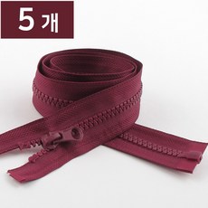 점퍼지퍼5호 개이빨지퍼 비슬론 잠바, 5개, 잠바지퍼 71cm-178 자주