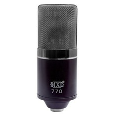 팟캐스트 노래 홈 스튜디오 녹음 게임 및 스트리밍을 위한 MXL 770 콘덴서 마이크 | XLR 대형 다이어프램 카디오드 (블랙), 770 MIDNIGHT