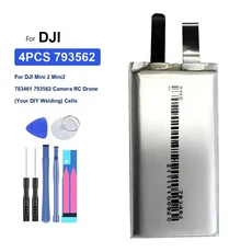 배터리 내구성 0mAh DJI 2 MINI2 783461 793562 카메라 RC 드론 용접 셀 미니, 02 4PCS 793562
