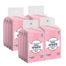 크리넥스 마이비데 new 밸런스케어 10매x4입(x4팩) 화장실 비데 휴대용 물티슈, 55g, 10매, 4개