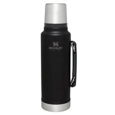 STANLEY 클래식 시리즈 스테인레스 스틸 진공 보온병, 1개, 1400ml, 블랙