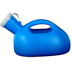 男用攜帶式尿壺 2L, 藍色, 1入