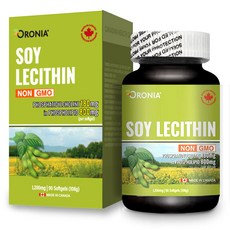 오로니아 대두레시틴 인지질 NONGMO 포스파티딜콜린, 90캡슐, 90정, 1개