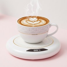 위브젠 USB 컵워머 머그컵 보온 받침대, 1개, 웜화이트