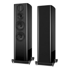 Wharfedale Aura 4 落地喇叭/揚聲器.氣動高音.台灣公司貨, 鋼烤黑
