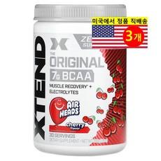 Xtend 오리지날 머슬 리커버버리 전해질 에어 헤드 체리 맛, 3개, 399g