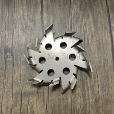 전환 구멍이 있는 304 스테인리스 스틸 톱니 분산 디스크 고점도 재료 교반판 혼합에 호환 1PC, 02 250mm