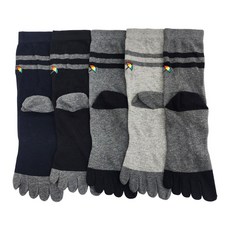 아놀드파마 남자발가락양말 장목 발목긴 링글 무좀방지 기능성 양말 5족 국산