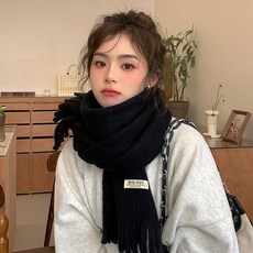 韓國 羊絨圍脖 圍巾 圍脖 女生圍巾 白色圍巾 韓版百搭披肩 時尚仿羊絨加厚針織保暖圍脖 顯瘦保暖脖圍