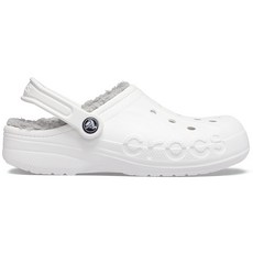 Crocs Common Baya 內襯木屐 白色 淺灰色 (205969_11H), M7W9