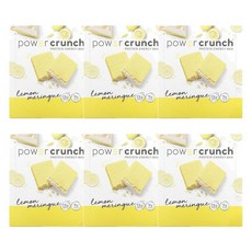 BNRG 비엔알지 파워 크런치 프로틴 에너지 바 레몬 머랭 12p 480g, 72개