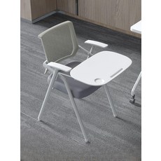 일체형 책상 의자 강의실 접이식 책걸상 강당 간이, 바퀴단일의자표준책상판포함메시지