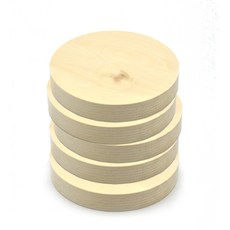 아이베란다 원목 원형 받침 소나무 건조 천연 목재 12cm, 5개