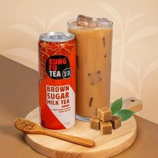 쿵푸차 밀크티(갈색 설탕 + 태국 밀크티), 1 Brown Sugar Milk Tea (6 cans