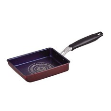 파얼 금속 계란말이 프라이팬 13×18cm 인덕션 대응 계란말이 기계 라イズ 블루 다이아몬드 코트 HB-323 블랙