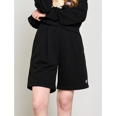 매장정품 제너럴아이디어 에센셜 코지 스웨트 하프 팬츠 [BLACK] SBD1U52041