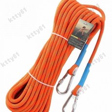 高空作業安全繩 耐磨登山繩 速降靜力繩 救援逃生繩 攀巖救生繩子 救援繩 攀巖繩 作業繩 救生繩 靜力繩 安全繩 繩子, 橘色 直徑12mm 15米
