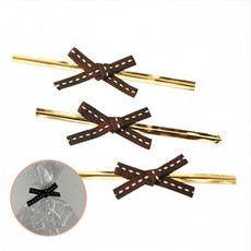 답례품 베이킹 선물 포장 리본 빵끈 20P 빵봉투 묶음용, 1개, 상세페이지 참조