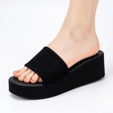 여성 슬리퍼 오피스룩 키높이 5cm 굽 경량 실내화