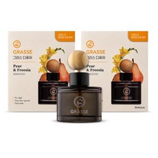 불스원 프리미엄 그라스 차량용 디퓨저 105ml, GRASSE 페어&프리지아, 2개