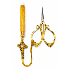 로잘린 쥬얼리 레트로 공예용 가위 DIY 전문가 가위, 1개, 골드