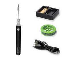 YANGSANRUI 無線烙鐵筆 USB充電電烙鐵 便攜式焊接工具, 1套, 黑色 無線烙鐵筆