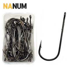 벌크 웜61 파워 스트레이트 훅 바늘 1/0 ~ 8/0 대용량 덕용 나눔조구 광어 배스 다운샷 웜 61 스트레이트훅, 웜61 스트레이트 2／0호 (50개입), 1개