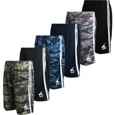 TKO 보이즈 6팩 액티브 퍼포먼스 메시 농구 반바지 - 퀵 드라이 운동 8-16