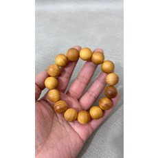 太行崖柏手串 男士女士 素珠 紅油 1.5珠子 15顆, 如圖所示, 1個