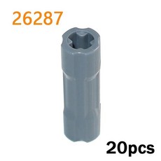 빌딩 블록 기술 부품 크로스 액슬 커넥터 드라이빙 링 벽돌, 1개, 7. 26287-darkgray20pcs