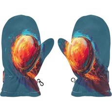 겨울 장갑 따뜻한 24세 남아용 불타는 크리켓 공