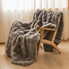 극세사 담요 페이크퍼 토끼털 부드러운 밍크 담요 캠핑 담요