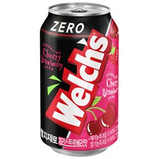 웰치스 제로 체리스트로베리355ml, 355ml, 1개