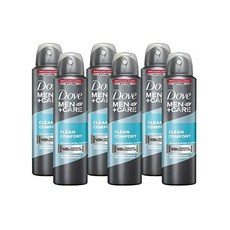 DOVE 도브 맨케어 데오드란트 스프레이 클린 컴포트 150ml 6팩, 6개