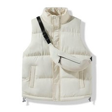 冬季男士羽絨背心 無袖坎肩 防水防寒加絨加厚防風馬甲 保暖輕量休閑連帽大尺碼外套 登山滑雪透氣舒適運動外套