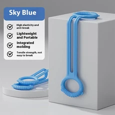 요가 스트레칭 벨트 댄스 스트레칭 밴드 탄성 요가 저항 밴드 홈 필라테스 운동 끌어 오기 스트랩 벨트 피, 02 Blue