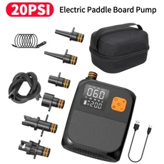 보트 액세서리 고압 25PSI 휴대용 에어 스탠드업 패들 펌프 카약 카이트 윙용 전동, 20PSI 1Set