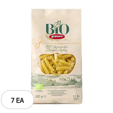그라노로 유기농 푸실리, 500g, 7개