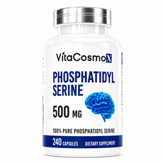 미국직배송 VitaCosmoX Phosphatidylserine 포스파티딜세린 500mg, 1개, 240정