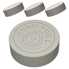 미르코리아 실리콘 헥사 얌얌 유리병 뚜껑 58mm, 그레이, 4개