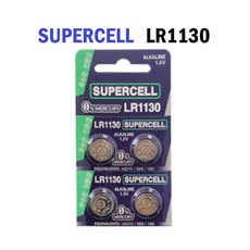 [일반우편배송] 슈퍼셀 LR1130 알카라인 버튼셀 1.5V "오후3시이전 주문시 발송", 4개입