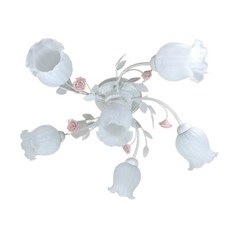 刷金玫瑰5 1燈半吸頂燈 半吸頂燈具 藝術燈飾燈具 限量特惠, 1個, 限一件一單