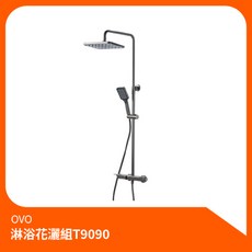 京典衛浴OVO淋浴花灑組T9090 沐浴龍頭升降桿組，多段出水模式，打造舒適沐浴體驗, 1個