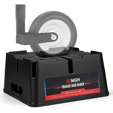 트레일러 잭 블록 고강도 35000파운드 용량 RV 레벨링 블록 여행 액세서리 캠퍼 안정기 강한 디자인 PP 1개