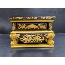 黑檀入檜木疊座，適用一尺三、一尺、八寸八神像，加高底座穩固支撐，提升神聖莊嚴氣息, 1個, 黑檀入檜木