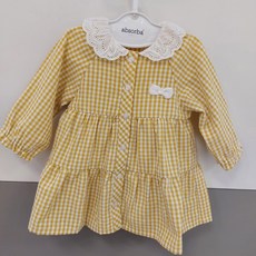 압소바 등원룩으로 예쁜 여아 체크 봄 가을 원피스