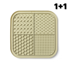 쉬어가게 반려동물 슬로우식기 리킹매트, 1개, 카키색